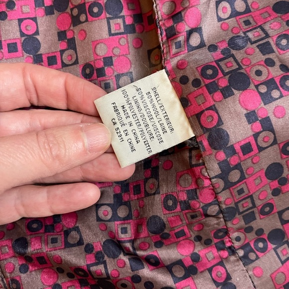 Grey Button wool blend coat with removable lower sleeves. - Picture 10 of 10